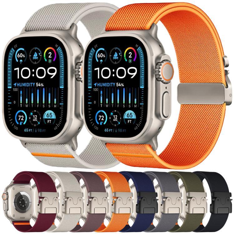 Dây đồng hồ nylon co giãn khóa dù xDfind, dành cho Apple Watch 42 / 44 / 45 / 46 / 49mm, dành cho Apple Watch 38 / 40 / 41 / S10 42mm