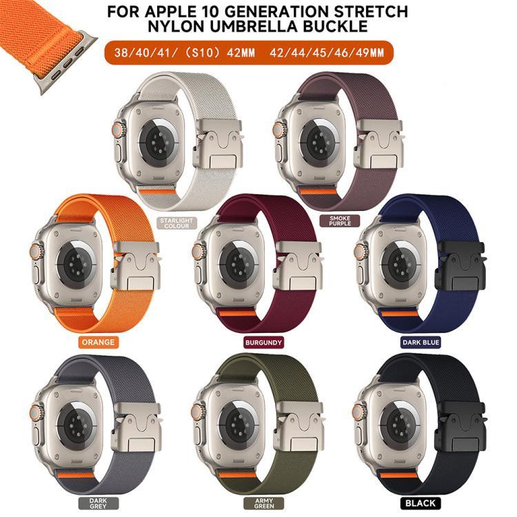 Dây đồng hồ nylon co giãn khóa dù xDfind, dành cho Apple Watch 42 / 44 / 45 / 46 / 49mm, dành cho Apple Watch 38 / 40 / 41 / S10 42mm