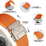 Dây đồng hồ nylon co giãn khóa dù xDfind, dành cho Apple Watch 42 / 44 / 45 / 46 / 49mm, dành cho Apple Watch 38 / 40 / 41 / S10 42mm