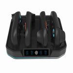Giá đỡ sạc điều khiển game 4 trong 1 KJH NS2-026 với đèn RGB, KJH-NS2-026