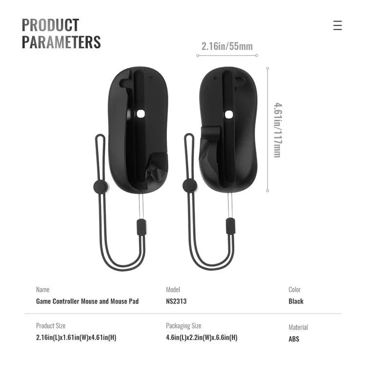 Bộ điều khiển chuột trái & phải JYS NS2313 + Đế chuyển đổi Joy-Con, JYS-NS2313