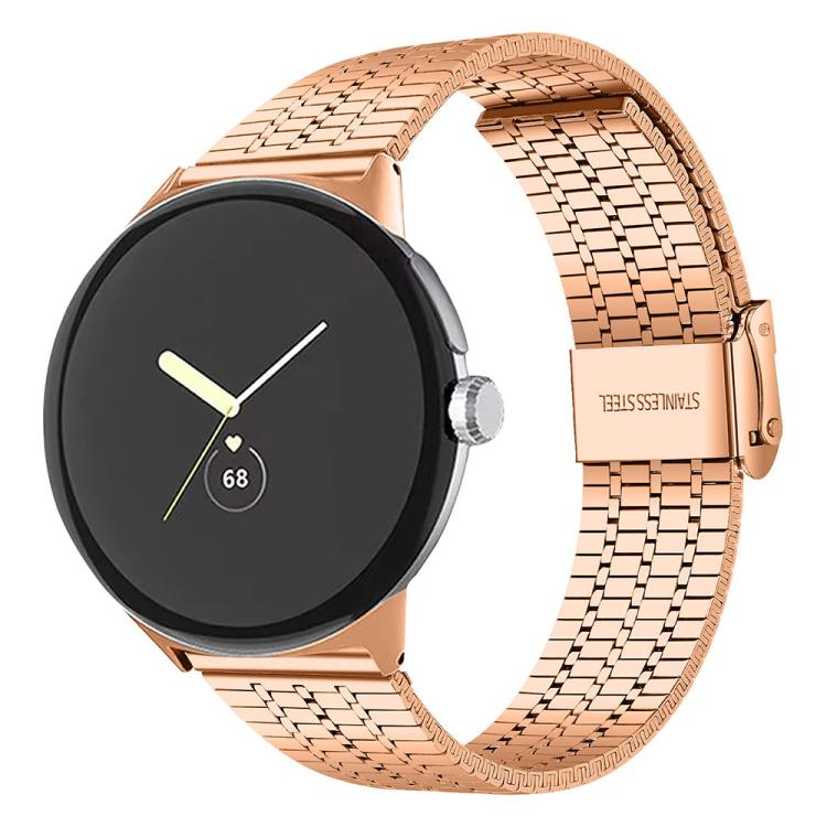 Dây đồng hồ thép không gỉ khóa bảy hạt xDfind, dành cho Google Pixel Watch 4 / Watch 3 45mm, dành cho Google Pixel Watch 4 / 3 / 2 / 1 41mm