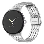 Dây đồng hồ thép không gỉ khóa bảy hạt xDfind, dành cho Google Pixel Watch 4 / Watch 3 45mm, dành cho Google Pixel Watch 4 / 3 / 2 / 1 41mm