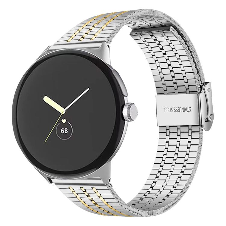 Dây đồng hồ thép không gỉ khóa bảy hạt xDfind, dành cho Google Pixel Watch 4 / Watch 3 45mm, dành cho Google Pixel Watch 4 / 3 / 2 / 1 41mm