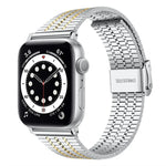 Dây đồng hồ thép không gỉ khóa bảy hạt xDfind, dành cho Apple Watch 42 / 44 / 45 / 46 / 49mm, dành cho Apple Watch 38 / 40 / 41 / S10 42mm