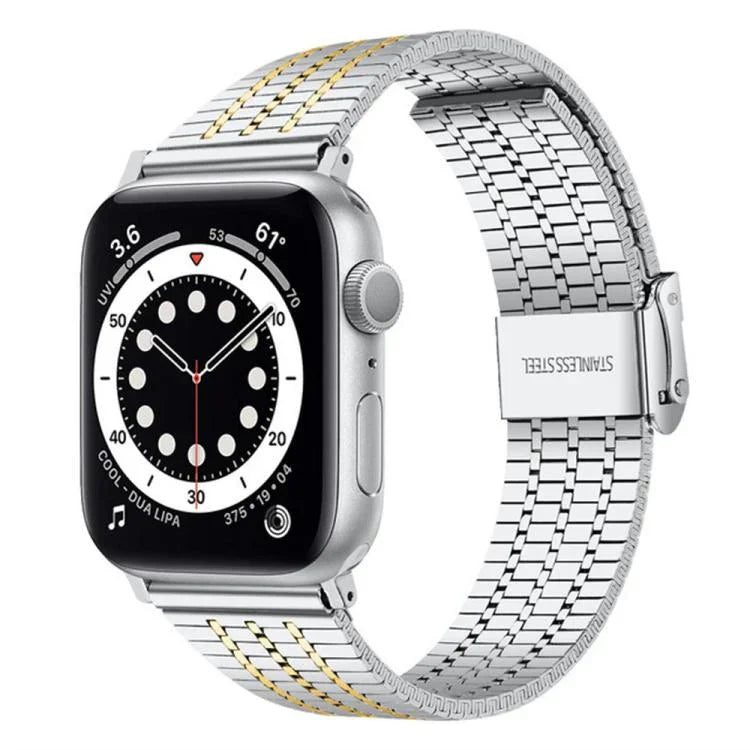 Dây đồng hồ thép không gỉ khóa bảy hạt xDfind, dành cho Apple Watch 42 / 44 / 45 / 46 / 49mm, dành cho Apple Watch 38 / 40 / 41 / S10 42mm