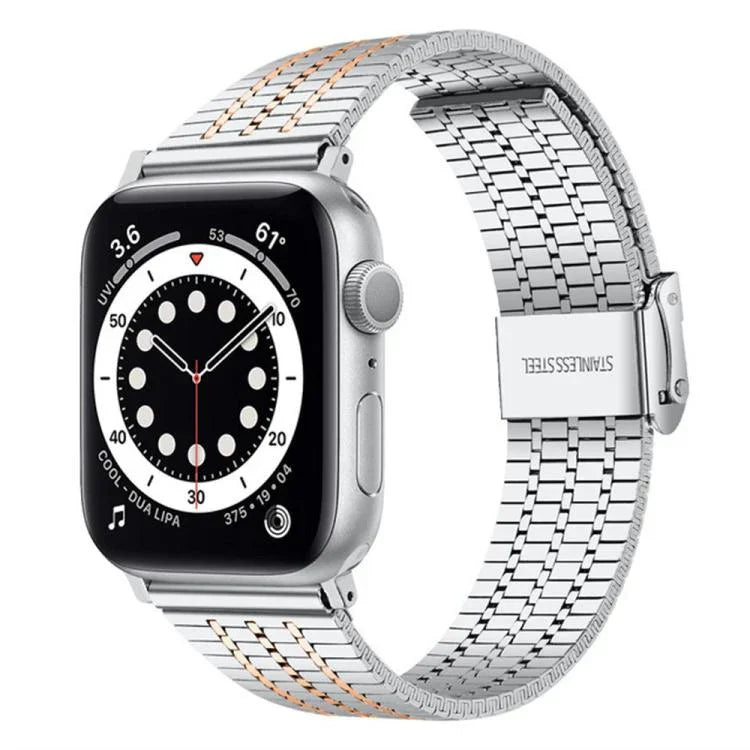 Dây đồng hồ thép không gỉ khóa bảy hạt xDfind, dành cho Apple Watch 42 / 44 / 45 / 46 / 49mm, dành cho Apple Watch 38 / 40 / 41 / S10 42mm