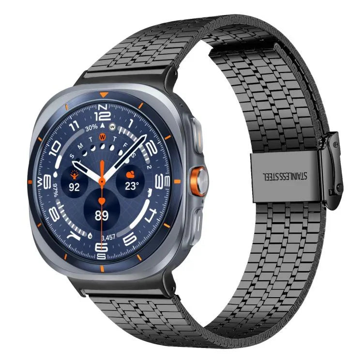 Dây đồng hồ thép không gỉ khóa bảy hạt xDfind, dành cho Samsung Galaxy Watch Ultra / Ultra 2025, Samsung Galaxy Watch8 / 8 Classic, Samsung Galaxy Watch 7 / 6 / 5 / FE