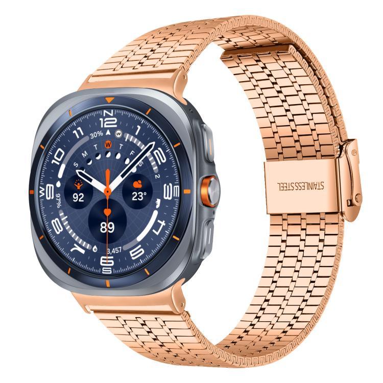 Dây đồng hồ thép không gỉ khóa bảy hạt xDfind, dành cho Samsung Galaxy Watch Ultra / Ultra 2025, Samsung Galaxy Watch8 / 8 Classic, Samsung Galaxy Watch 7 / 6 / 5 / FE