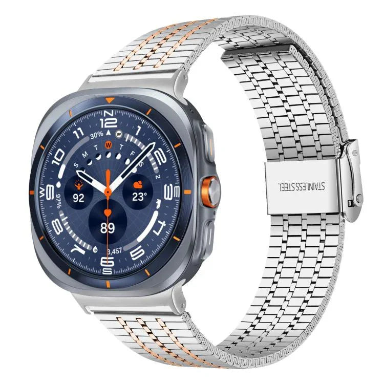 Dây đồng hồ thép không gỉ khóa bảy hạt xDfind, dành cho Samsung Galaxy Watch Ultra / Ultra 2025, Samsung Galaxy Watch8 / 8 Classic, Samsung Galaxy Watch 7 / 6 / 5 / FE