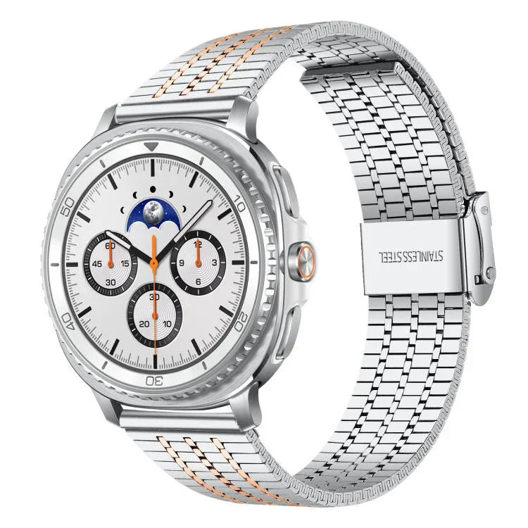 Dây đồng hồ thép không gỉ khóa bảy hạt xDfind, dành cho Samsung Galaxy Watch Ultra / Ultra 2025, Samsung Galaxy Watch8 / 8 Classic, Samsung Galaxy Watch 7 / 6 / 5 / FE