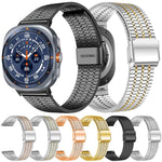Dây đồng hồ thép không gỉ khóa bảy hạt xDfind, dành cho Samsung Galaxy Watch Ultra / Ultra 2025, Samsung Galaxy Watch8 / 8 Classic, Samsung Galaxy Watch 7 / 6 / 5 / FE