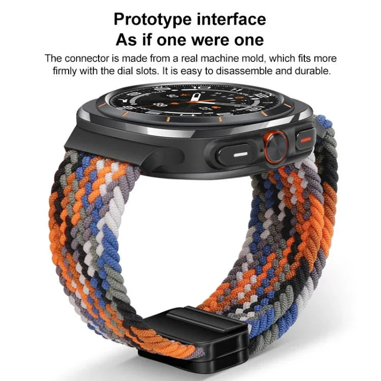 Dây đồng hồ nylon bện vòng khóa nam châm xDfind, dành cho Samsung Galaxy Watch Ultra / Ultra 2025, Samsung Galaxy Watch8 / Watch8 Classic