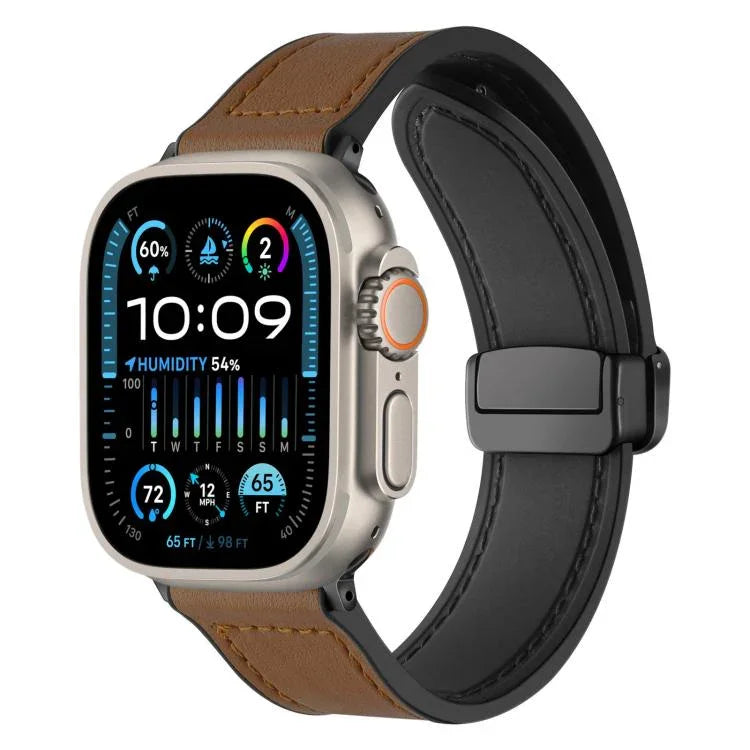 Dây đồng hồ silicone họa tiết ngựa hoang khóa từ tính xDfind, dành cho Apple Watch 42 / 44 / 45 / 46 / 49mm, dành cho Apple Watch 38 / 40 / 41 / S10 42mm