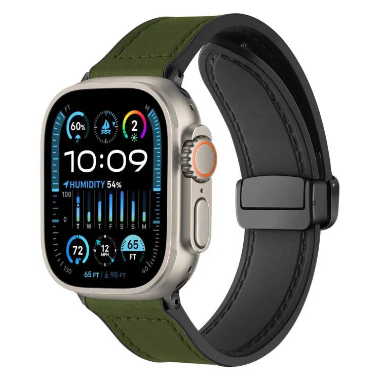 Dây đồng hồ silicone họa tiết ngựa hoang khóa từ tính xDfind, dành cho Apple Watch 42 / 44 / 45 / 46 / 49mm, dành cho Apple Watch 38 / 40 / 41 / S10 42mm