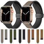 Dây đồng hồ silicone họa tiết ngựa hoang khóa từ tính xDfind, dành cho Apple Watch 42 / 44 / 45 / 46 / 49mm, dành cho Apple Watch 38 / 40 / 41 / S10 42mm