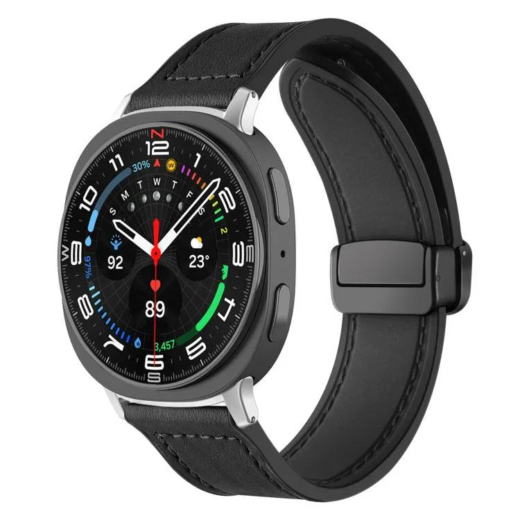 Dây đồng hồ silicone họa tiết da ngựa hoang khóa nam châm xDfind, dành cho Samsung Galaxy Watch Ultra / Ultra 2025, Samsung Galaxy Watch8 / 8 Classic