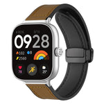 xDfind Crazy Horse Pattern Silicone Skin Magnetic Buckle Watch Band, For Xiaomi Band 10 Pro/9 Pro/Redmi Watch 6/5/4, For Redmi Watch 3 Active / Watch 3 Lite, For Redmi Watch 3