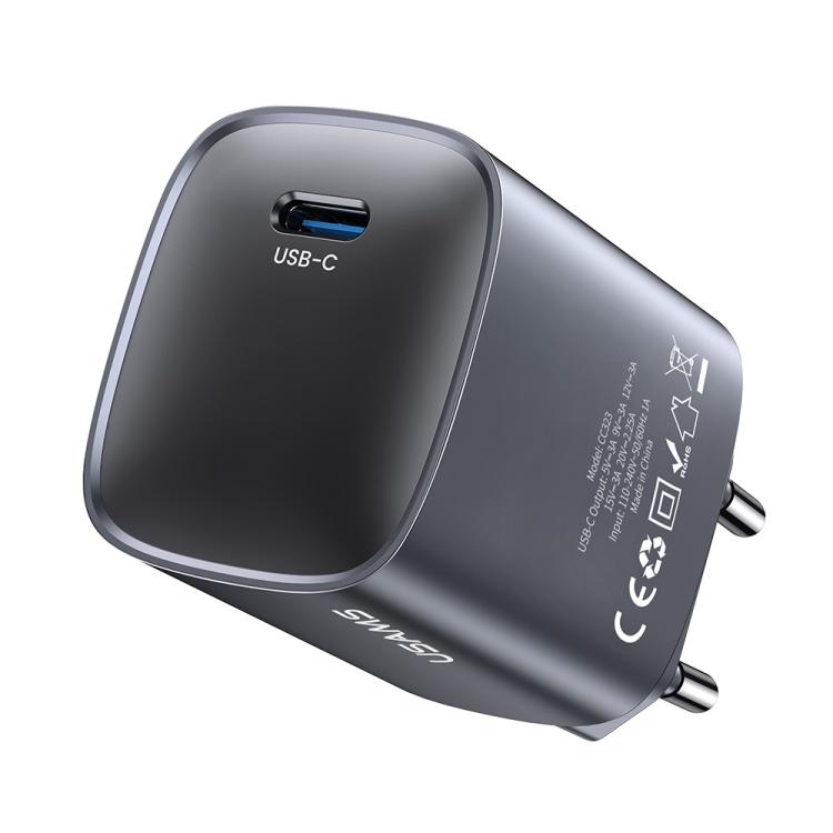 USAMS CC323 T66 Sạc nhanh GaN 45W USB-C / Type-C, phích cắm EU, CC323