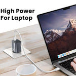 USAMS CC323 T66 Sạc nhanh GaN 45W USB-C / Type-C, phích cắm EU, CC323
