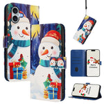 Ốp lưng điện thoại da khóa móc dây đeo tay chủ đề Giáng Sinh, dành cho iPhone 17e / 16e, iPhone 17 Pro Max, iPhone 17 Pro, iPhone 17, iPhone Air, iPhone 16 Pro Max, iPhone 16 Pro, iPhone 16 Plus