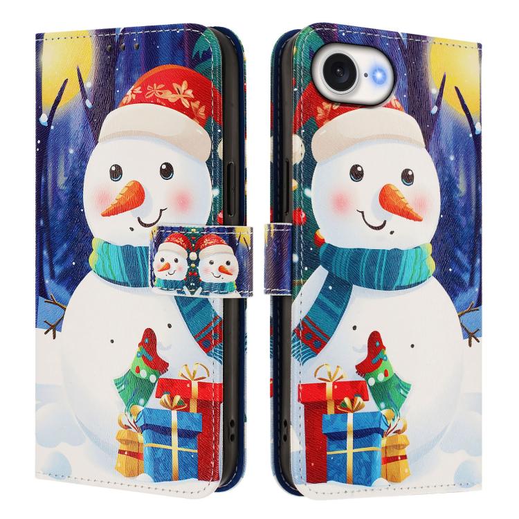 Ốp lưng điện thoại da khóa móc dây đeo tay chủ đề Giáng Sinh, dành cho iPhone 17e / 16e, iPhone 17 Pro Max, iPhone 17 Pro, iPhone 17, iPhone Air, iPhone 16 Pro Max, iPhone 16 Pro, iPhone 16 Plus