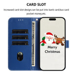 Ốp lưng điện thoại da khóa móc dây đeo tay chủ đề Giáng Sinh, dành cho iPhone 17e / 16e, iPhone 17 Pro Max, iPhone 17 Pro, iPhone 17, iPhone Air, iPhone 16 Pro Max, iPhone 16 Pro, iPhone 16 Plus