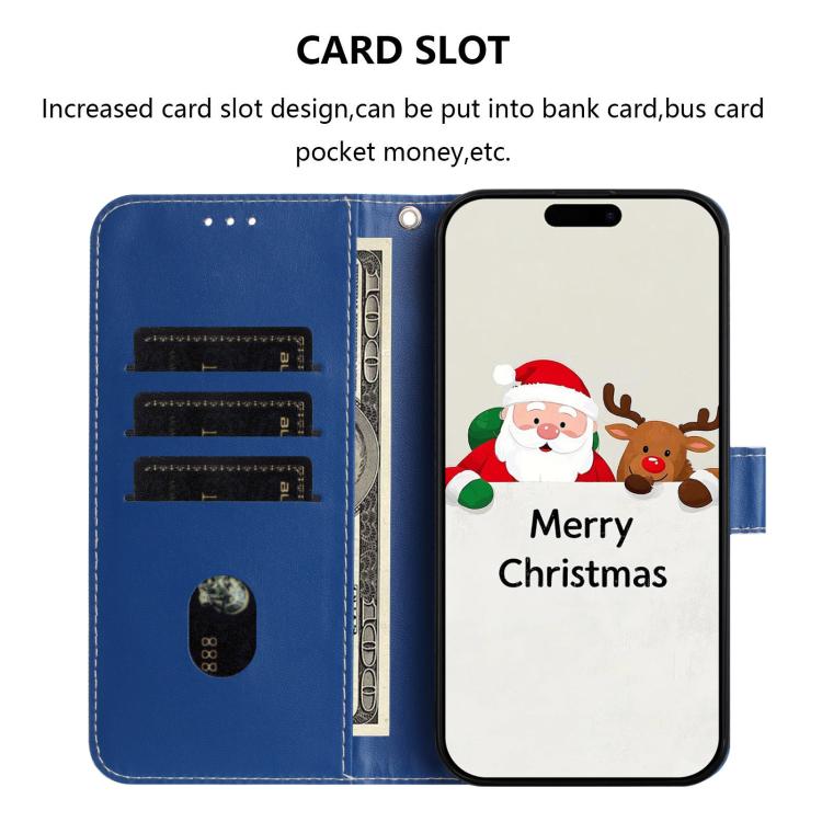 Ốp lưng điện thoại da khóa móc dây đeo tay chủ đề Giáng Sinh, dành cho iPhone 17e / 16e, iPhone 17 Pro Max, iPhone 17 Pro, iPhone 17, iPhone Air, iPhone 16 Pro Max, iPhone 16 Pro, iPhone 16 Plus