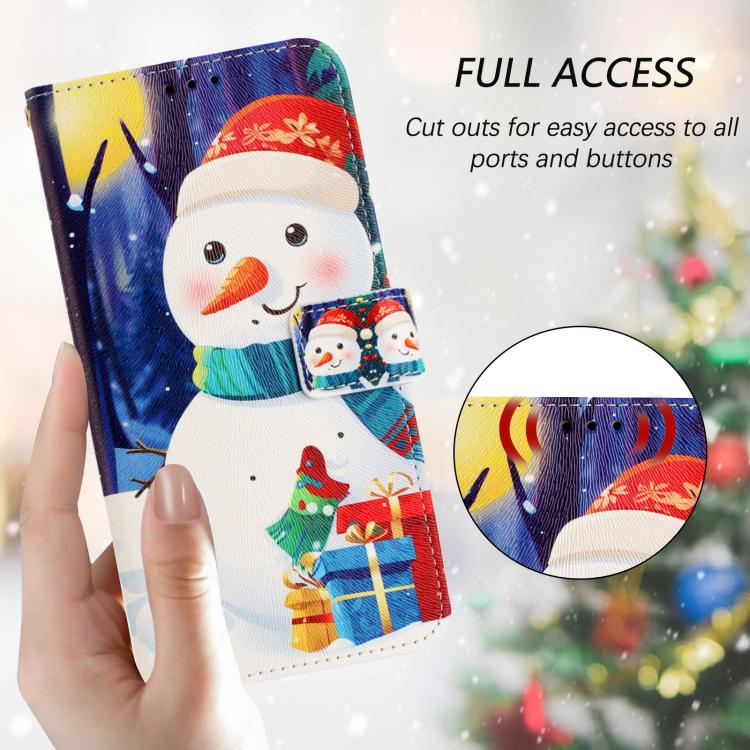 Ốp lưng điện thoại da khóa móc dây đeo tay chủ đề Giáng Sinh, dành cho iPhone 17e / 16e, iPhone 17 Pro Max, iPhone 17 Pro, iPhone 17, iPhone Air, iPhone 16 Pro Max, iPhone 16 Pro, iPhone 16 Plus