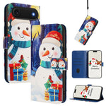 Ốp lưng điện thoại da khóa móc dây đeo tay chủ đề Giáng Sinh, dành cho iPhone 17e / 16e, iPhone 17 Pro Max, iPhone 17 Pro, iPhone 17, iPhone Air, iPhone 16 Pro Max, iPhone 16 Pro, iPhone 16 Plus
