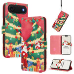 Ốp lưng điện thoại da khóa móc dây đeo tay chủ đề Giáng Sinh, dành cho iPhone 17e / 16e, iPhone 17 Pro Max, iPhone 17 Pro, iPhone 17, iPhone Air, iPhone 16 Pro Max, iPhone 16 Pro, iPhone 16 Plus