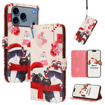 Ốp lưng điện thoại da khóa móc dây đeo tay chủ đề Giáng Sinh, dành cho iPhone 17e / 16e, iPhone 17 Pro Max, iPhone 17 Pro, iPhone 17, iPhone Air, iPhone 16 Pro Max, iPhone 16 Pro, iPhone 16 Plus