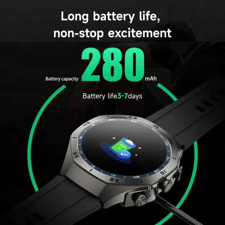 Tai nghe Bluetooth hai tai F38 đồng hồ thông minh IP67 hỗ trợ theo dõi nhịp tim, chất liệu silicone, da, thép