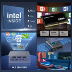 GXMO N9(N95) Mini Máy Tính Windows 11 Intel ADL-N N95 4 Nhân, 16GB+512GB