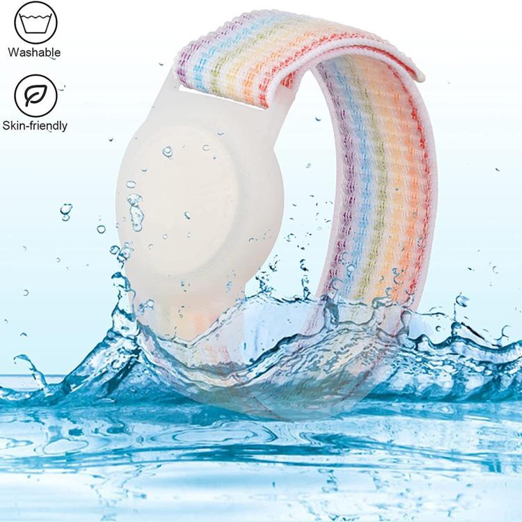 Ốp bảo vệ chống mất kiểu dây đeo đồng hồ bằng nylon xDfind, dành cho AirTag thế hệ 2 / AirTag thế hệ 1