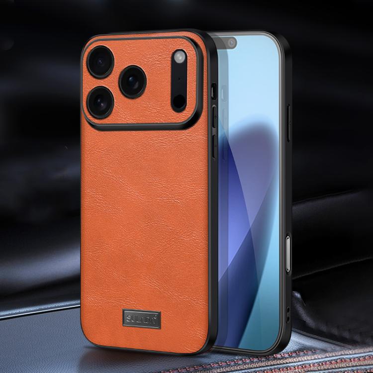 Ốp lưng điện thoại da thủ công kết hợp TPU chống sốc SULADA, dành cho iPhone 17 Pro Max, iPhone 17 Pro, iPhone 17, iPhone Air