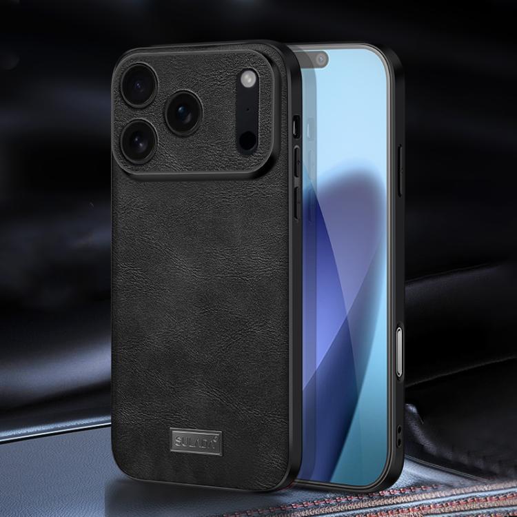 Ốp lưng điện thoại da thủ công kết hợp TPU chống sốc SULADA, dành cho iPhone 17 Pro Max, iPhone 17 Pro, iPhone 17, iPhone Air