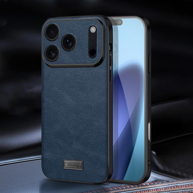 Ốp lưng điện thoại da thủ công kết hợp TPU chống sốc SULADA, dành cho iPhone 17 Pro Max, iPhone 17 Pro, iPhone 17, iPhone Air