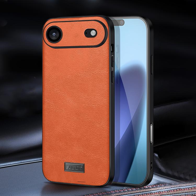 Ốp lưng điện thoại da thủ công kết hợp TPU chống sốc SULADA, dành cho iPhone 17 Pro Max, iPhone 17 Pro, iPhone 17, iPhone Air
