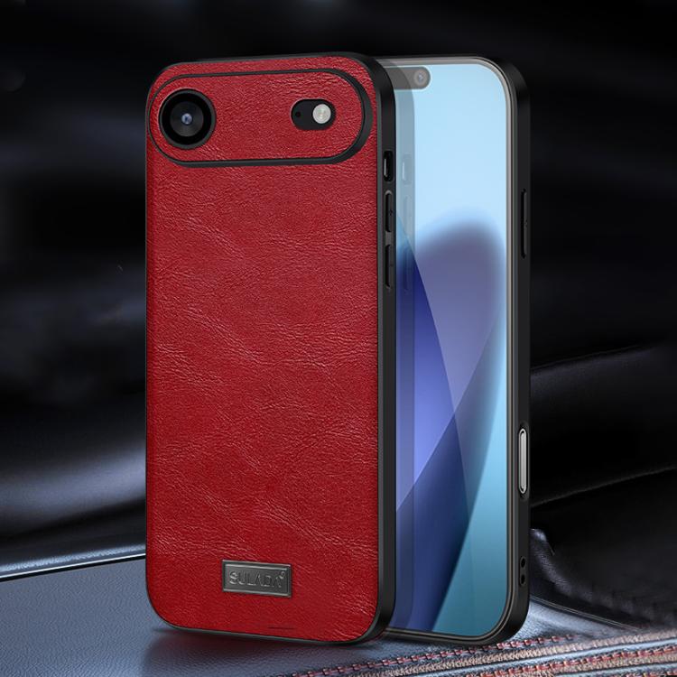 Ốp lưng điện thoại da thủ công kết hợp TPU chống sốc SULADA, dành cho iPhone 17 Pro Max, iPhone 17 Pro, iPhone 17, iPhone Air