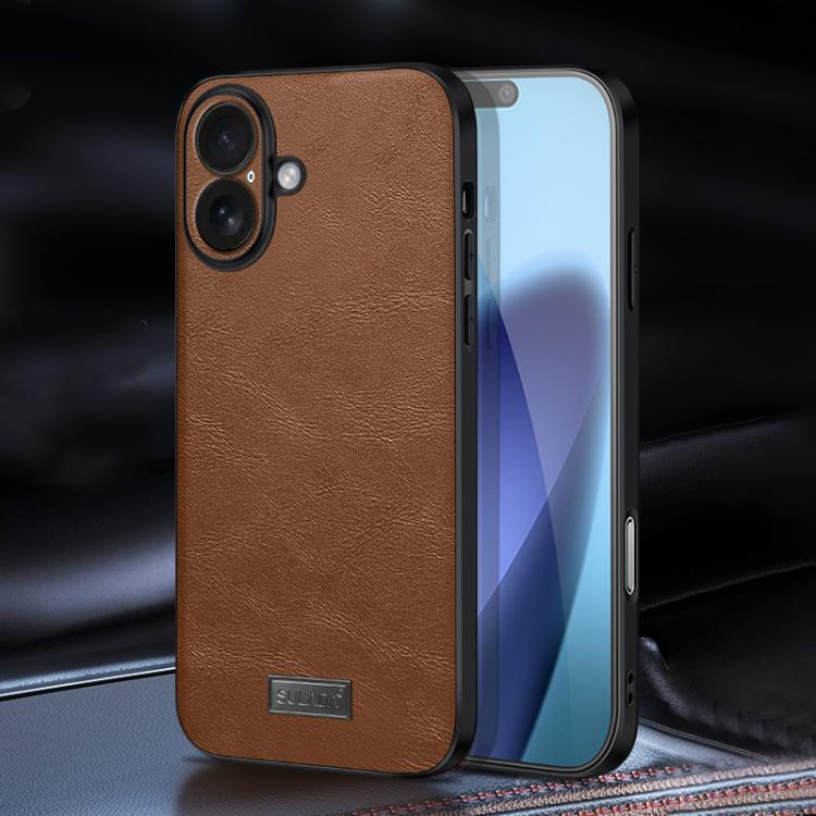 Ốp lưng điện thoại da thủ công kết hợp TPU chống sốc SULADA, dành cho iPhone 17 Pro Max, iPhone 17 Pro, iPhone 17, iPhone Air