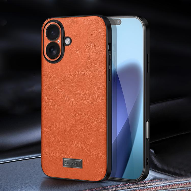 Ốp lưng điện thoại da thủ công kết hợp TPU chống sốc SULADA, dành cho iPhone 17 Pro Max, iPhone 17 Pro, iPhone 17, iPhone Air