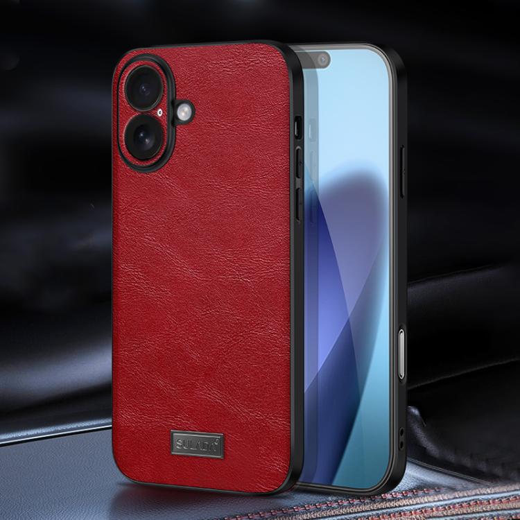Ốp lưng điện thoại da thủ công kết hợp TPU chống sốc SULADA, dành cho iPhone 17 Pro Max, iPhone 17 Pro, iPhone 17, iPhone Air