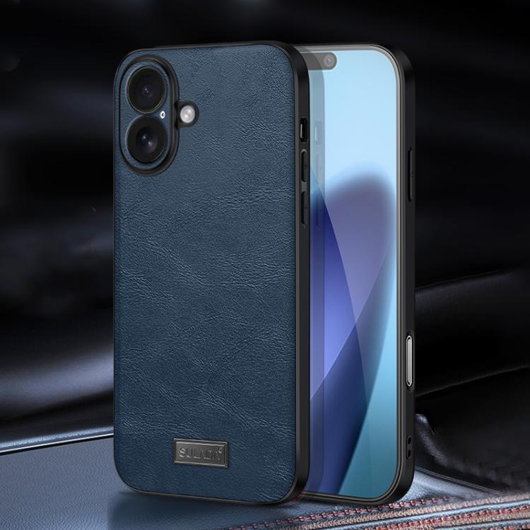 Ốp lưng điện thoại da thủ công kết hợp TPU chống sốc SULADA, dành cho iPhone 17 Pro Max, iPhone 17 Pro, iPhone 17, iPhone Air