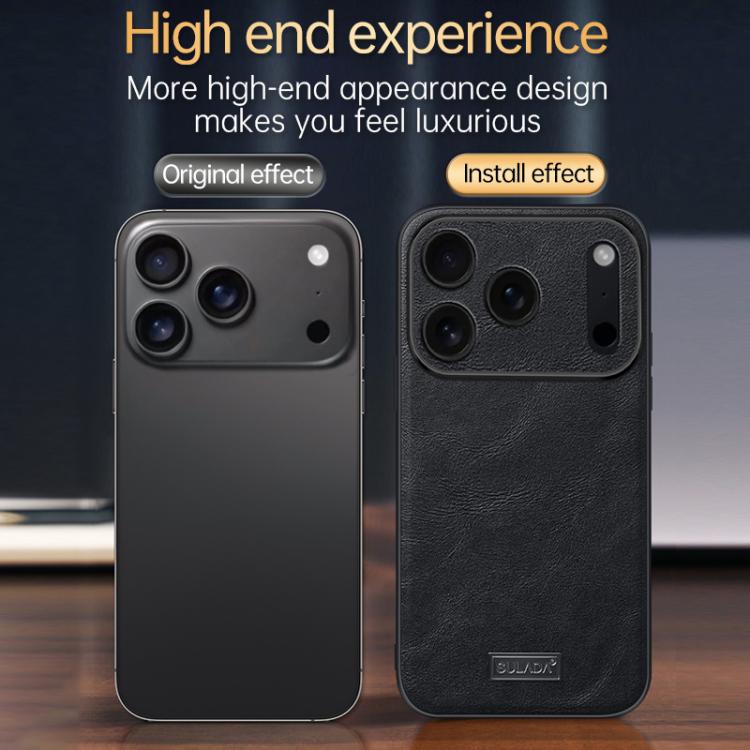 Ốp lưng điện thoại da thủ công kết hợp TPU chống sốc SULADA, dành cho iPhone 17 Pro Max, iPhone 17 Pro, iPhone 17, iPhone Air