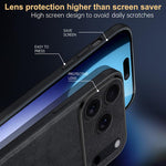 Ốp lưng điện thoại da thủ công kết hợp TPU chống sốc SULADA, dành cho iPhone 17 Pro Max, iPhone 17 Pro, iPhone 17, iPhone Air