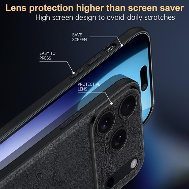 Ốp lưng điện thoại da thủ công kết hợp TPU chống sốc SULADA, dành cho iPhone 17 Pro Max, iPhone 17 Pro, iPhone 17, iPhone Air