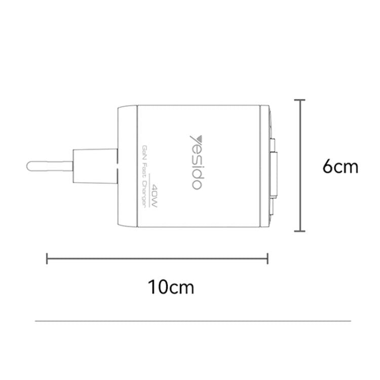 Sạc nhanh Yesido YC100 67W với cáp Type-C kéo dài, YC100