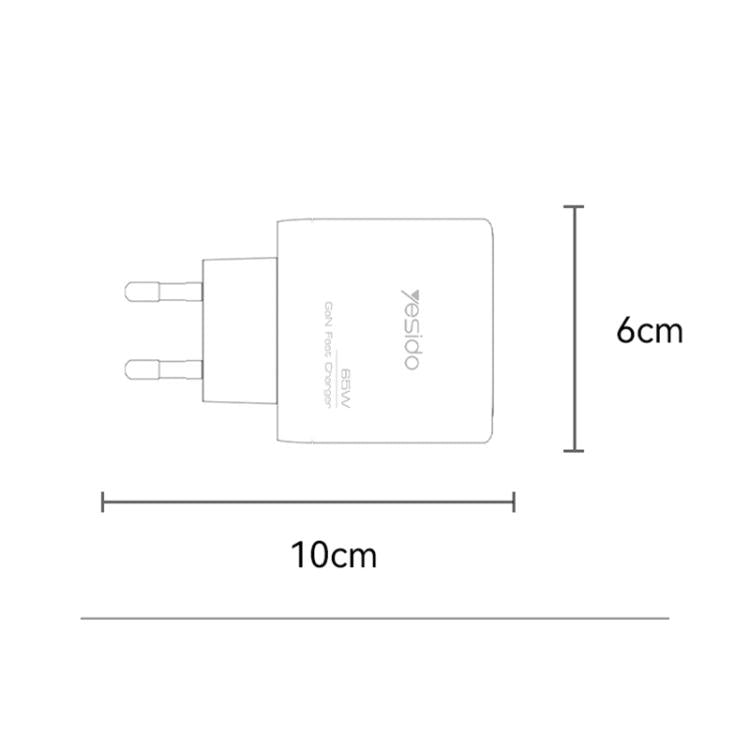 Sạc nhanh ba cổng 65W Yesido YC144, YC144