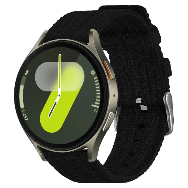 xDfind Nylon Canvas Watch Band, For Samsung Galaxy Watch Ultra / Ultra 2025, For Samsung Galaxy Watch8 / 8 Classic, For Samsung Galaxy Watch 7 / 6 / 5 / FE, For Samsung Galaxy Fit3